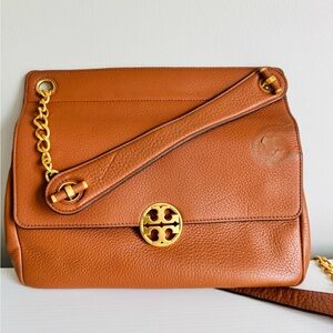 Tory Burch Brown Leather Shoulder Bag